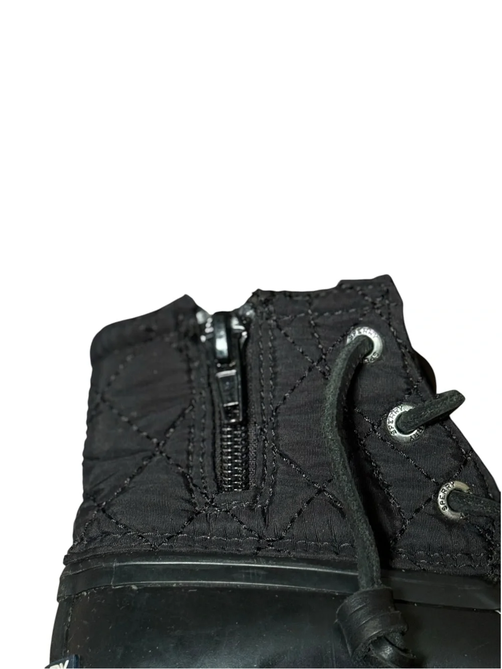Sperry Quilted Duck Boots Toddler Coastal Rain Prep New England Outdoor Size 9